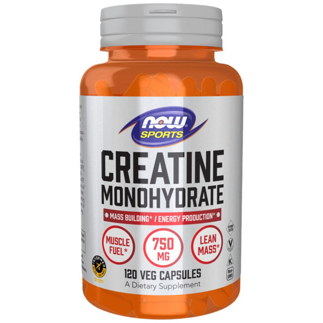 Creatine Mono - 120 капсули  NOW Foods - Nutra Best Bulgaria