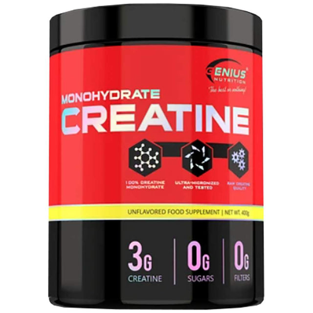 Creatine Monohydrate - 400 грама  Genius Nutrition - Nutra Best Bulgaria