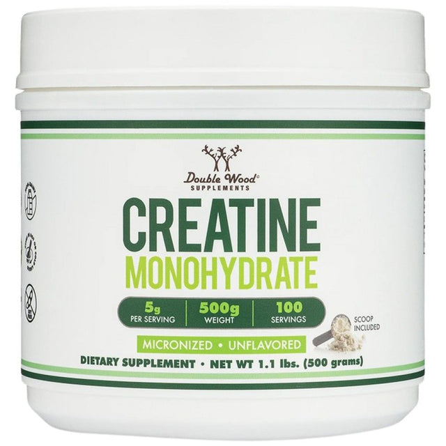 Creatine Monohydrate | Micronized - 500 грама  Double Wood - Nutra Best Bulgaria