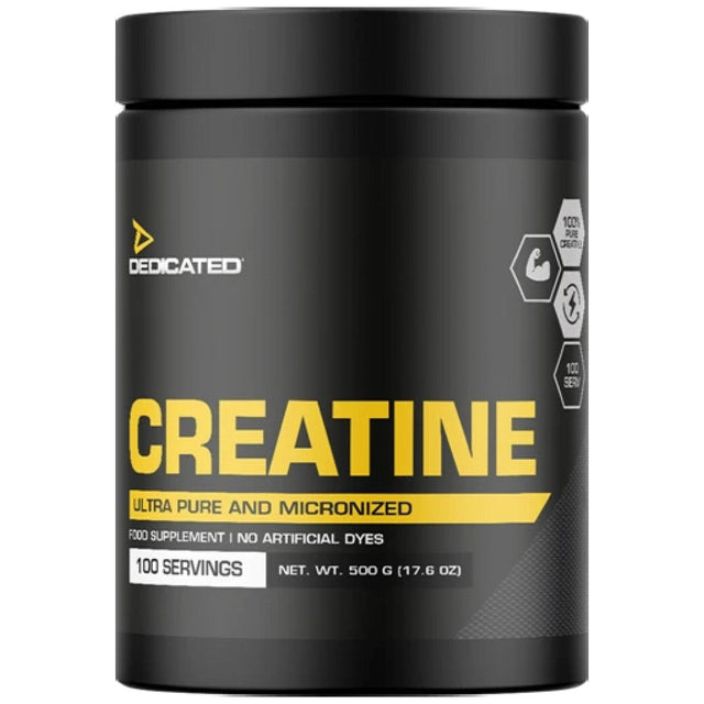 Creatine Monohydrate | Ultra Pure And Micronized - 500 грама  Dedicated Nutrition - Nutra Best Bulgaria