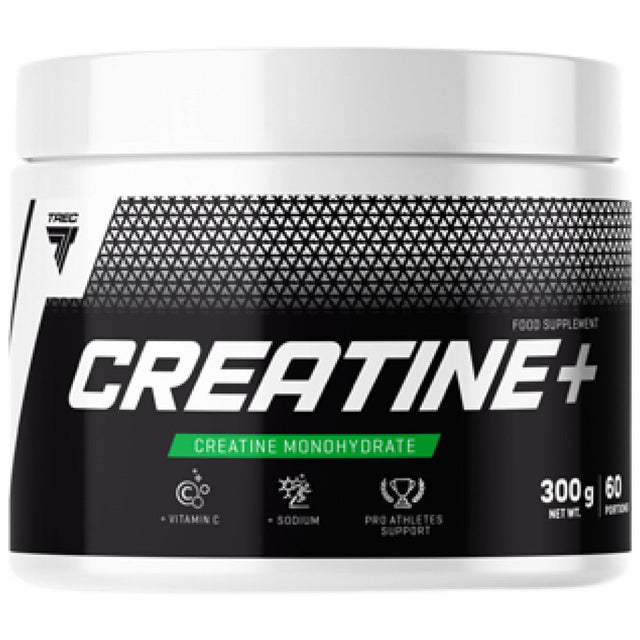 Creatine+ | with Sodium & Vitamin C - 300 грама  Trec Nutrition - Nutra Best Bulgaria