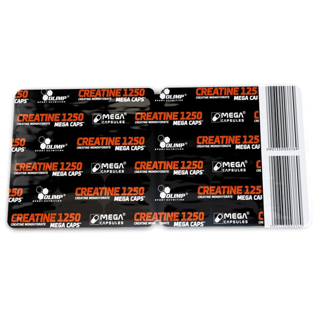 Creatine Mega Caps 1250 - 30 капсули - Nutra Best Bulgaria