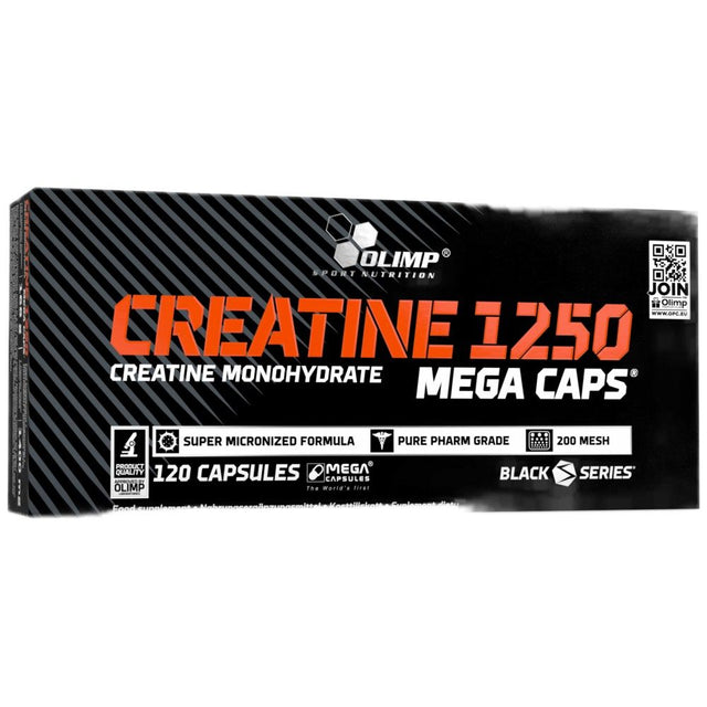 Creatine Mega Caps 1250 - 120 капсули - Nutra Best Bulgaria