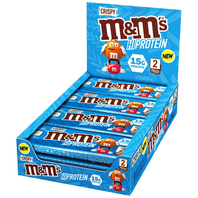 Crispy M&M's HiProtein Bar - 12 x 51 грама  Snickers and Mars - Nutra Best Bulgaria