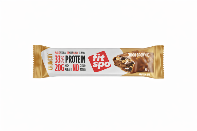 Crunchy Protein Bar Шоко Брауни 33% Протеин – 60 г - Nutra Best
