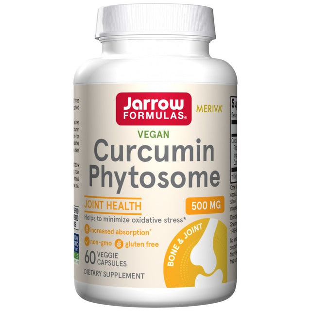 Curcumin Phytosome 500 mg | Meriva® - 60 капсули  Jarrow Formulas - Nutra Best Bulgaria