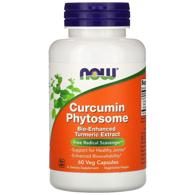 Curcumin Phytosome / Bio-Enhanced Turmeric Extract - 60 капсули  NOW Foods - Nutra Best Bulgaria