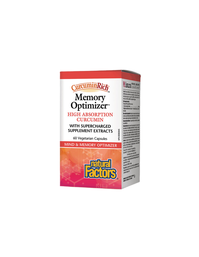 CurcuminRich™ | Memory Optimizer™ - 60 капсули  Natural Factors - Nutra Best Bulgaria