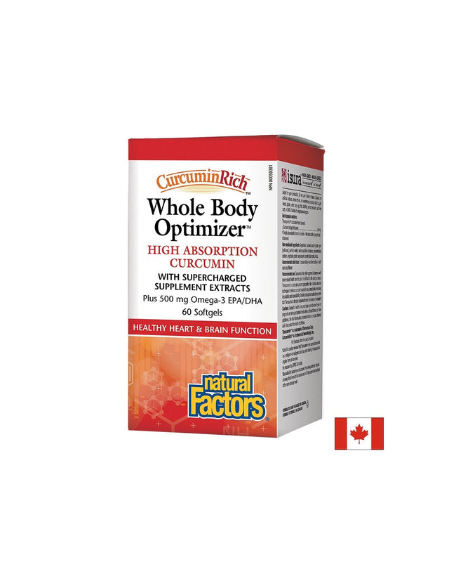 CurcuminRich™ Whole Body Optimizer™ x 60 софтгел капсули  Natural Factors - Nutra Best Bulgaria