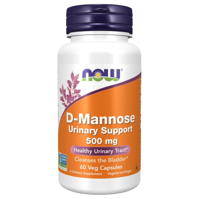 D-Mannose 500 mg - 60 капсули  NOW Foods - Nutra Best Bulgaria