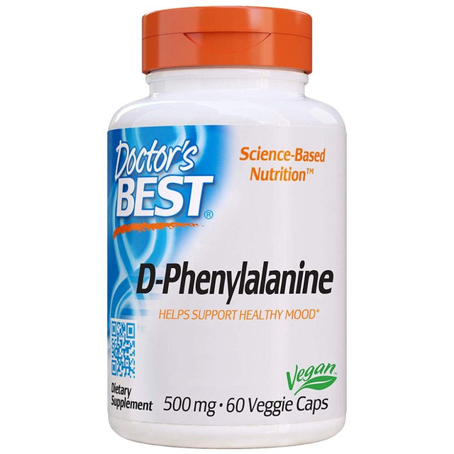 D-Phenylalanine 500 mg - 60 капсули  Doctor’s Best - Nutra Best Bulgaria