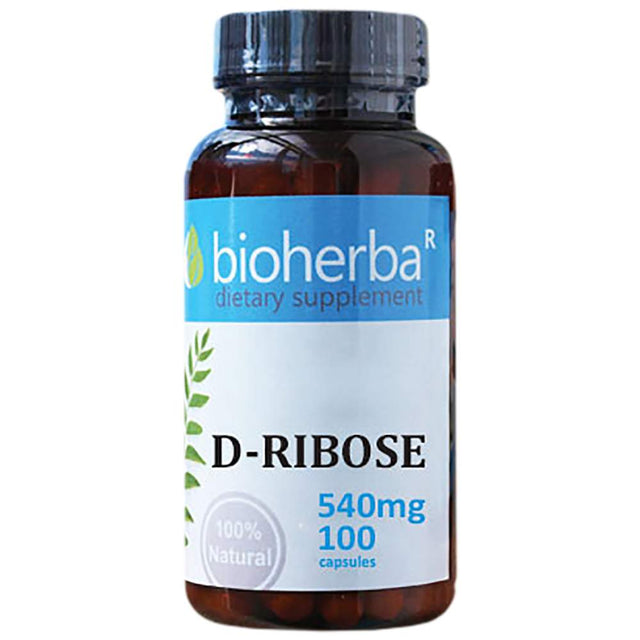 D-Ribose 540 mg - 100 капсули  Bioherba - Nutra Best Bulgaria