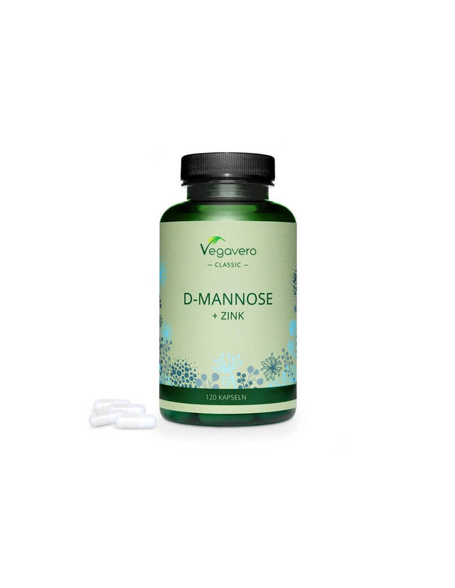 D-mannose + zink/ Д-маноза + цинк, 120 капсули, 100% Vegan Vegavero  Vegavero - Nutra Best Bulgaria