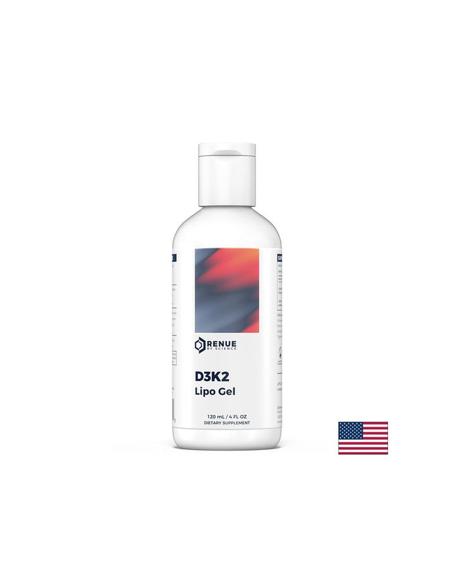 Кости и стави - Витамин D3 1250 IU + K2-100 µg (липозомен гел), 120 ml  Renue by science - Nutra Best Bulgaria