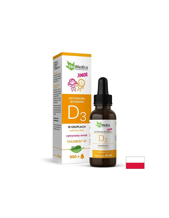 Имунитет - Витамин D3 за деца и възрастни, 200 IU х 30 ml капки  Ekamedica - Nutra Best Bulgaria