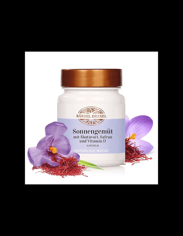 Шатавари, шафран и витамин D3 за жени - Хормонален баланс, тонус, емоционално здраве, 30 капсули  Bärbel Drexel - Nutra Best Bulgaria