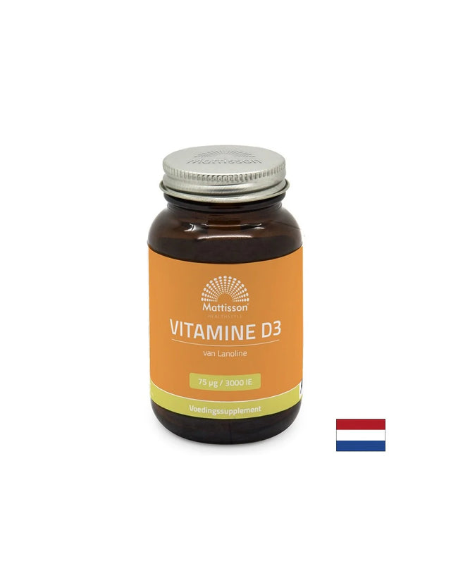 Здраве за костите, силен имунитет - Витамин D3, 3000 IU х 240 капсули  Mattisson Healthstyle - Nutra Best Bulgaria