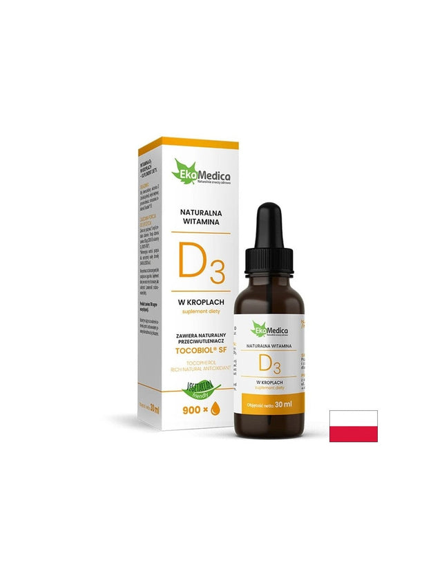 Имунитет - Витамин D3, 400 IU х 30 ml капки  Ekamedica - Nutra Best Bulgaria