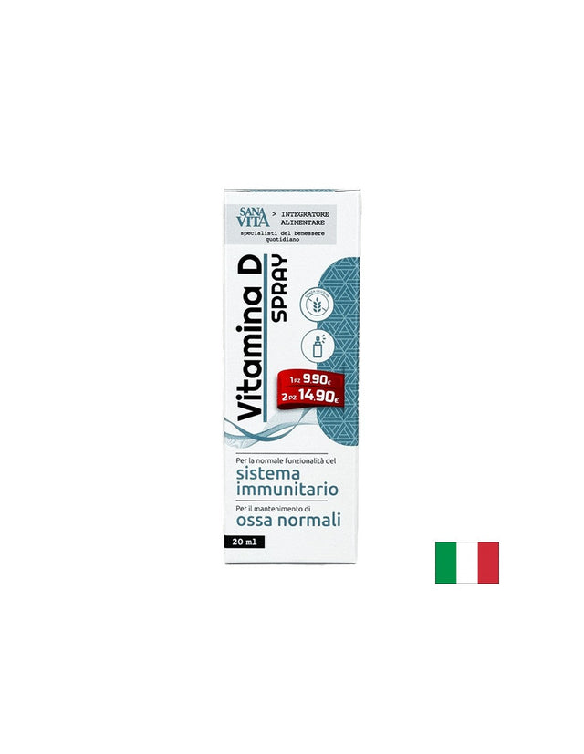 Имунитет - Витамин D3, 500 IU/ 12.5 µg, орален спрей х 20 ml  Paladin Pharma - Nutra Best Bulgaria
