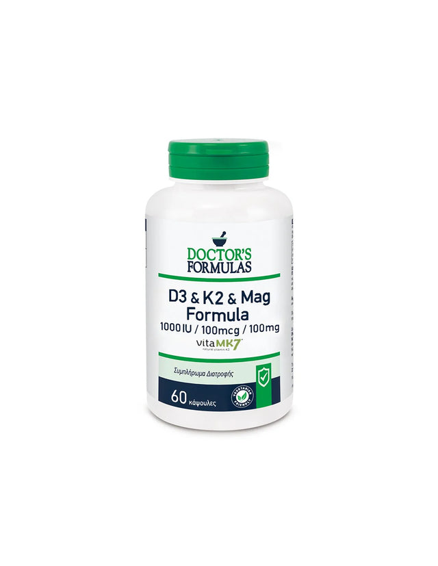 D3 & K2 & Mag Formula - Формула с витамин D3, K2 и Магнезий х 60 капсули Doctor’s Formulas - Nutra Best