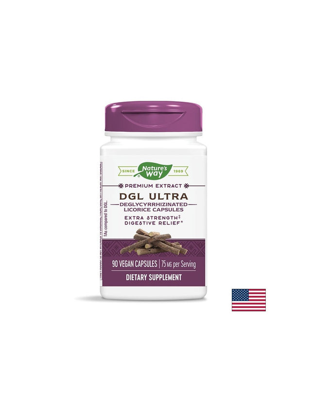 DGL Ultra / ДиДжиЕл - Деглициризиран сладник / Женско биле х 90 капсули Nature’s Way  Nature’s Way - Nutra Best Bulgaria