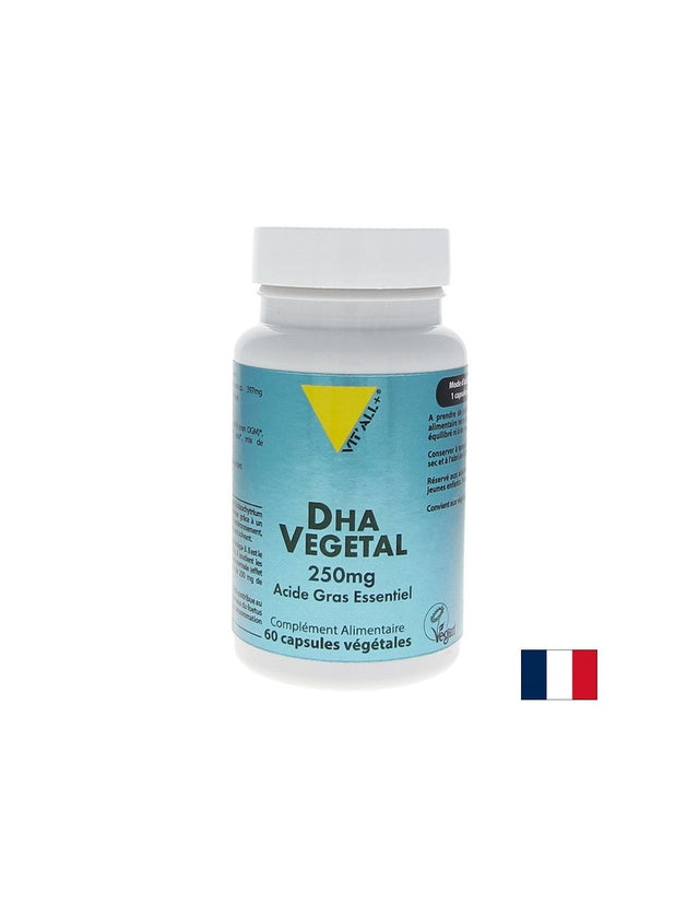 Когнитивна и сърдечна функция - DHA (от водорасли), 250 mg х 60 софтгел капсули  Vit'all Plus - Nutra Best Bulgaria