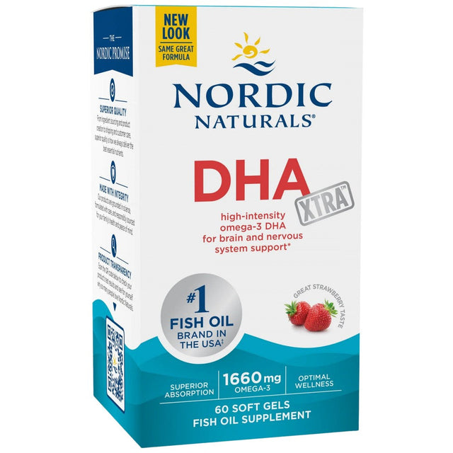 DHA Xtra 1660mg - 60 Гел капсули  Nordic Naturals - Nutra Best Bulgaria