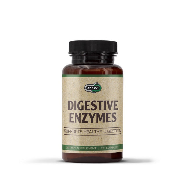 DIGESTIVE ENZYMES - 50 capsules  Pure Nutrition - Nutra Best Bulgaria