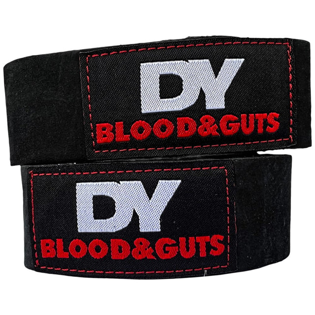 DY Blood and Guts Lifting Straps | Leather  Dorian Yates Nutrition - Nutra Best Bulgaria