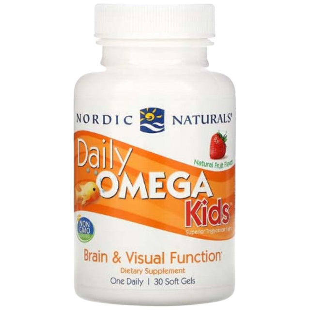 Daily Omega Kids 340 mg - 30 Гел капсули  Nordic Naturals - Nutra Best Bulgaria