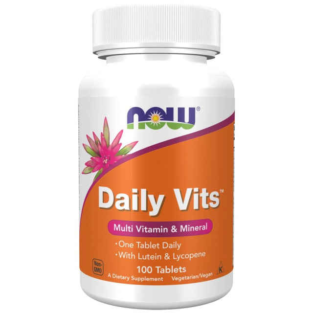 Daily Vits Multi - 100 Таблетки  NOW Foods - Nutra Best Bulgaria