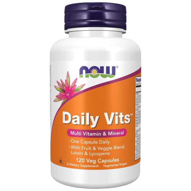 Daily Vits Multi - 120 капсули  NOW Foods - Nutra Best Bulgaria