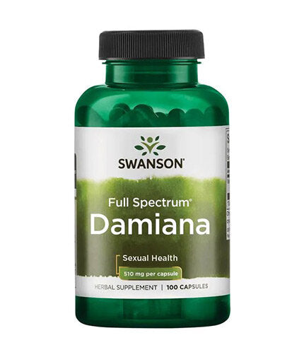Damiana Leaves 510 mg - 100 капсули  Swanson - Nutra Best Bulgaria
