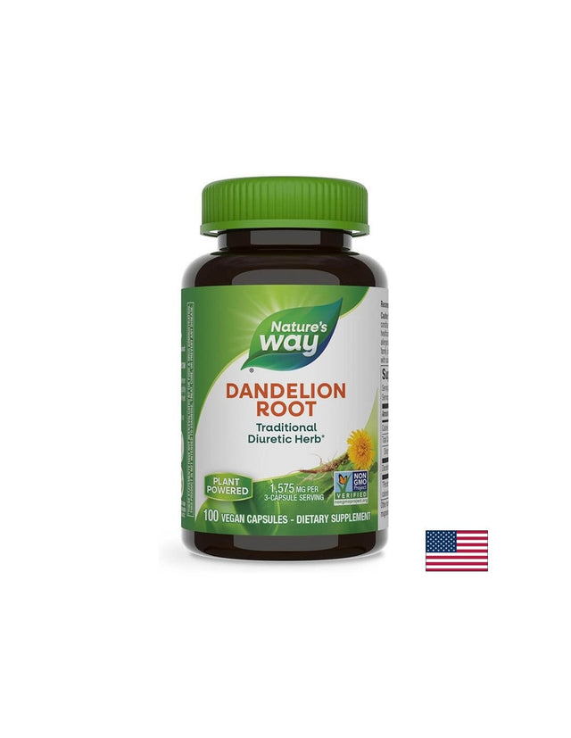 Dandelion Root/ Глухарче (корен) 525 mg х 100 капсули Nature’s Way  Nature’s Way - Nutra Best Bulgaria