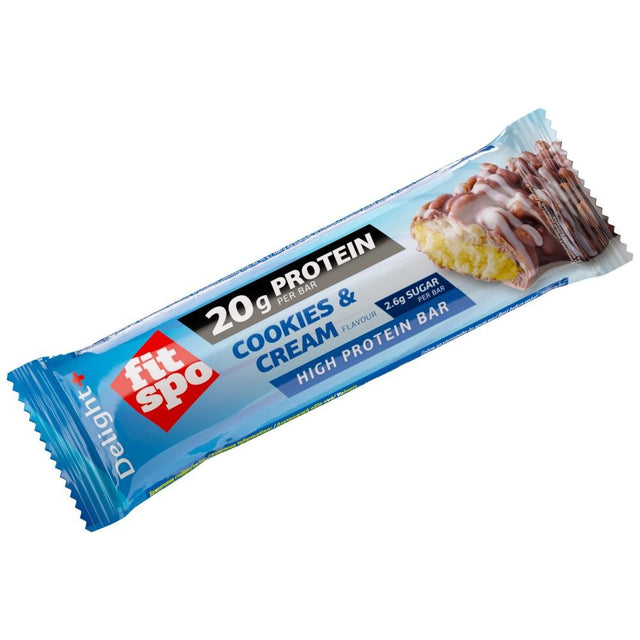 Delight+ Protein Bar Бисквити и Крем - 60 грама  FitSpo - Nutra Best Bulgaria