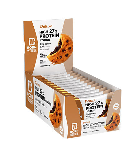 Deluxe 27% High Protein Cookie - 12 x 75 грама  Born Winner - Nutra Best Bulgaria