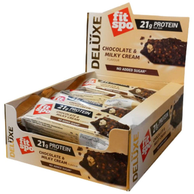 Deluxe Protein Bar - 12 x 60 грама  FitSpo - Nutra Best Bulgaria