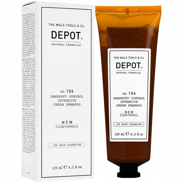 Depot, 100 Hair Cleansing No. 106 Clear Formula, Pro-Vitamin B5, Hair Shampoo, Anti-Dandruff, 125 ml  Depot - Nutra Best Bulgaria