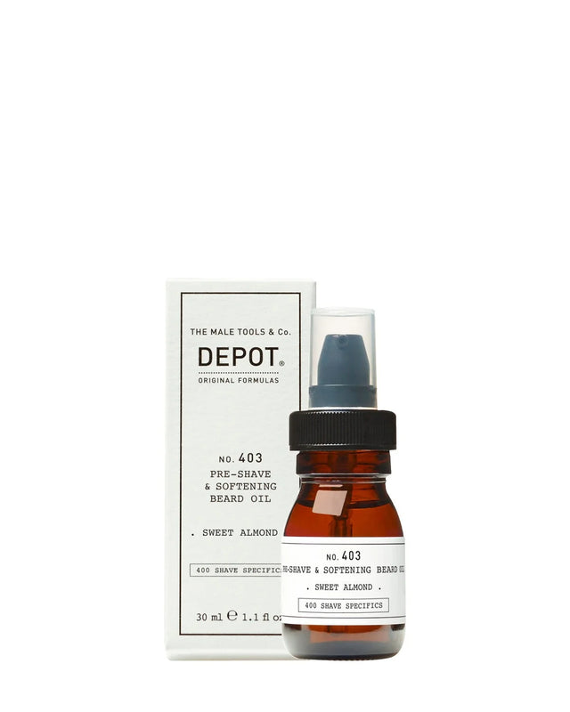 Depot, 400 Shave Specifics No. 403, Sweet Almond, Softening, Pre-Shaving Oil, 30 ml  Depot - Nutra Best Bulgaria