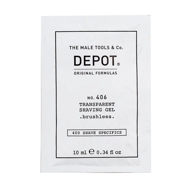 Depot, 400 Shave Specifics No. 406, Menthol, Softening & Refreshing, Shaving Gel, 10 ml  Depot - Nutra Best Bulgaria