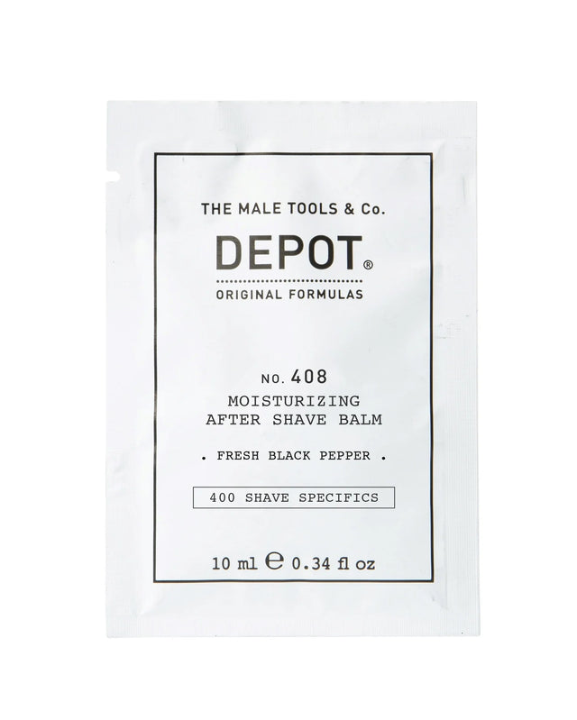 Depot, 400 Shave Specifics No. 408, Fresh Black Pepper, Moisturizing, After-Shave Balm, 10 ml  Depot - Nutra Best Bulgaria