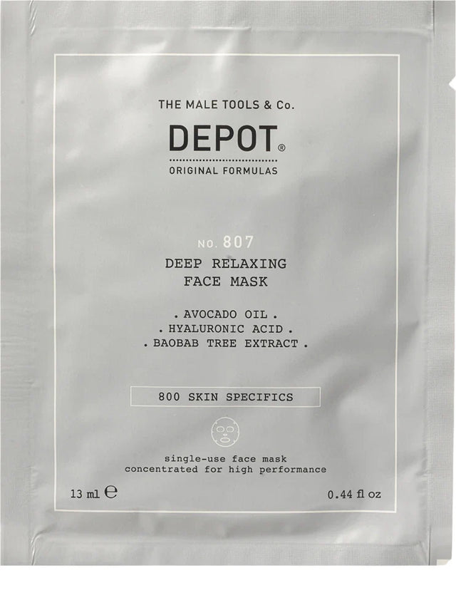 Depot, 800 Skin Specifics No. 807, Hyaluronic Acid, Nutri-Soothing, Sheet Mask, For Face, 13 ml  Depot - Nutra Best Bulgaria