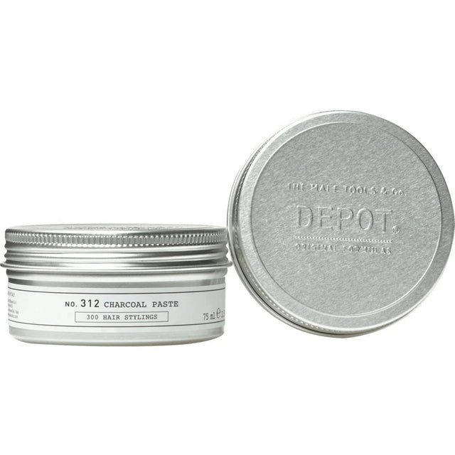 Depot - No. 312 Charcoal Paste - Pasta z uhlí na vlasy se střední fixací - 75ml  Depot - Nutra Best Bulgaria