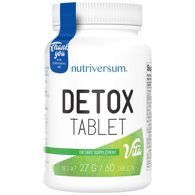 Detox Tablet | Detox Formula - 60 Таблетки  Nutriversum - Nutra Best Bulgaria