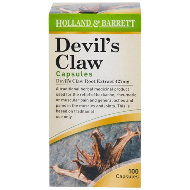 Devil's Claw 427 mg - 100 капсули  Holland and Barrett - Nutra Best Bulgaria