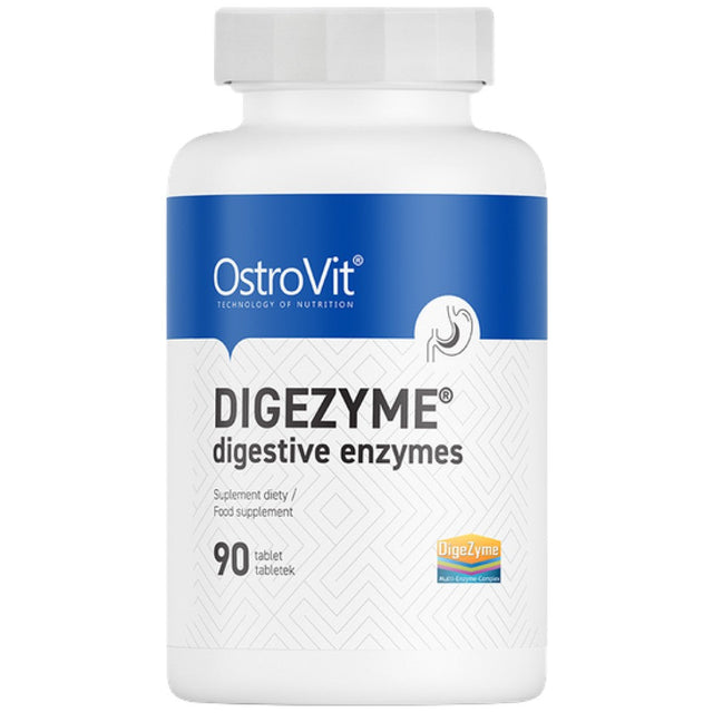 DigeZyme® | Digestive Enzyme Complex Patent 90 Таблетки  OstroVit - Nutra Best Bulgaria
