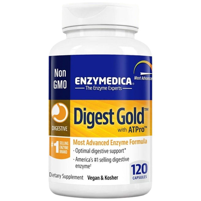 Digest Gold with ATPro - 120 капсули  Enzymedica - Nutra Best Bulgaria