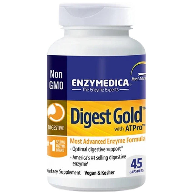 Digest Gold with ATPro - 45 капсули  Enzymedica - Nutra Best Bulgaria