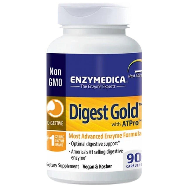 Digest Gold with ATPro - 90 капсули  Enzymedica - Nutra Best Bulgaria