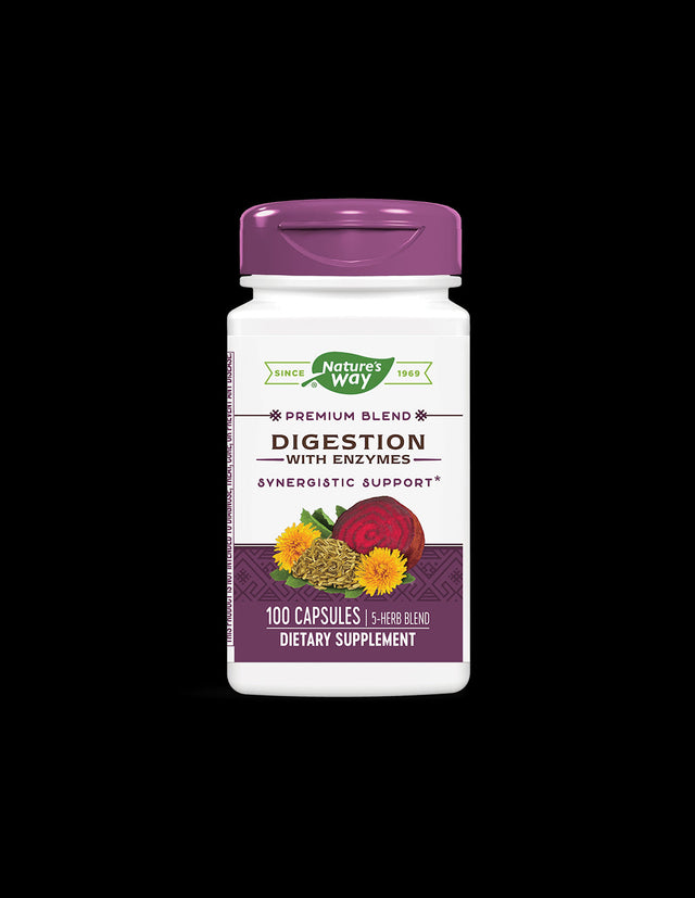 Digestion with Enzymes 450 mg - 100 капсули  Nature’s Way - Nutra Best Bulgaria